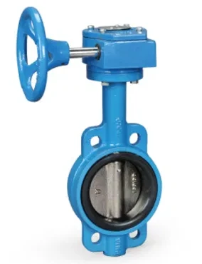 Kõrgtugev raud/Wcb/CF8m korpus PTFE/NBR/Viton/EPDM iste ja kontsentriline disain Pn10/16 klass 125/150, suurus 2′--48′ Wafer Butterfly klapp